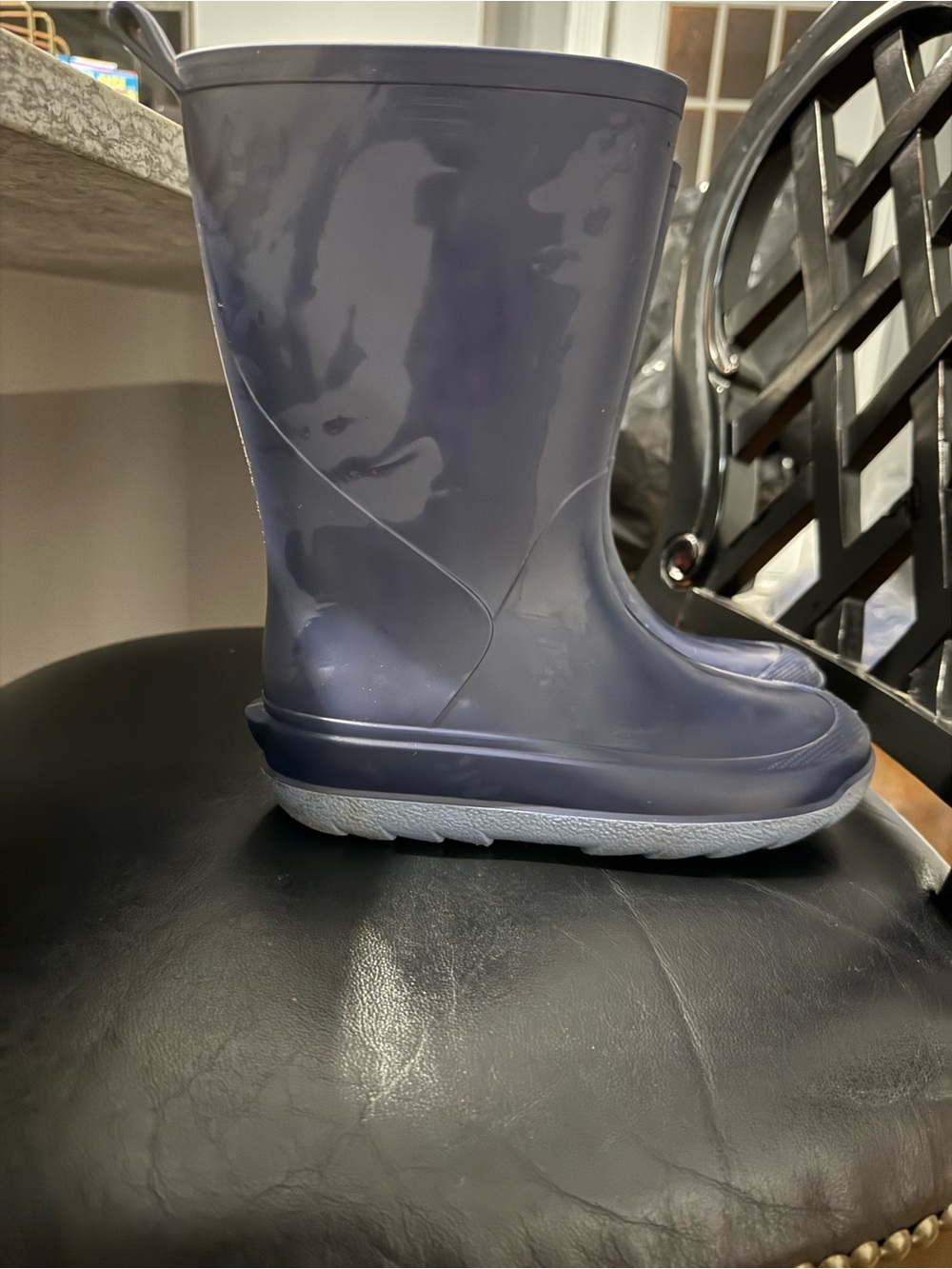 Cat & Jack Classic Navy Rain Boots for kids size 1